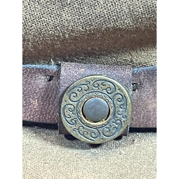 Small Outback Trading Company Kodiak Hat Oil Skin Leather Broken In Worn Brown - Picture 3 of 13